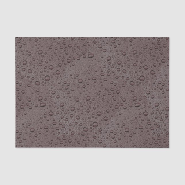 Papel De Seda Gotas marrones de agua (Anverso)