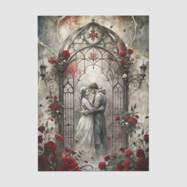 Papel De Seda Gothic Romance Decoupage (Anverso)