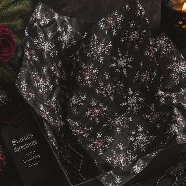 Papel De Seda Gothic Snowflake Creepmas Navidad (Subido por el creador)