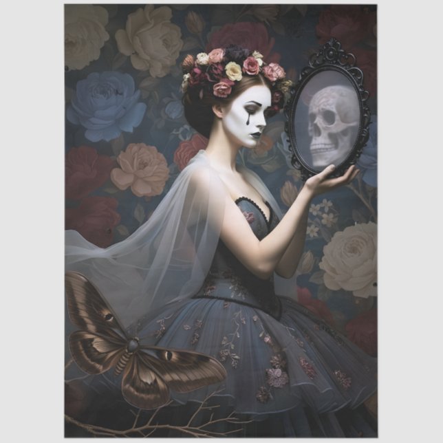 Papel De Seda Gothic Style Decoupage (Anverso)