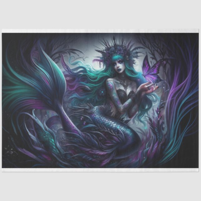 Papel De Seda Gótico de Sirena (Anverso)