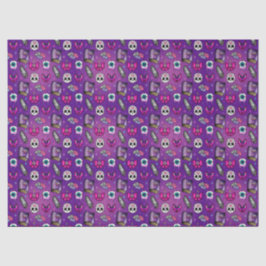 Papel De Seda Gótico Pastel - Bruja - Halloween morado