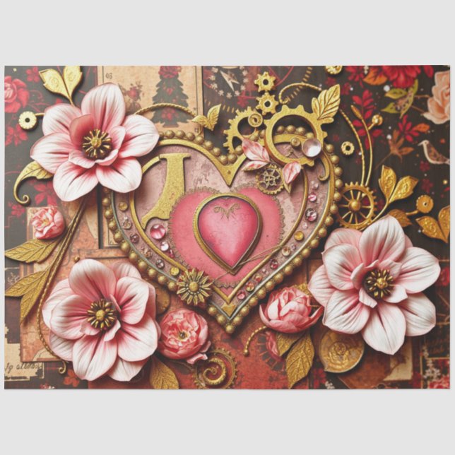 Papel de seda gótico romántico (Anverso)