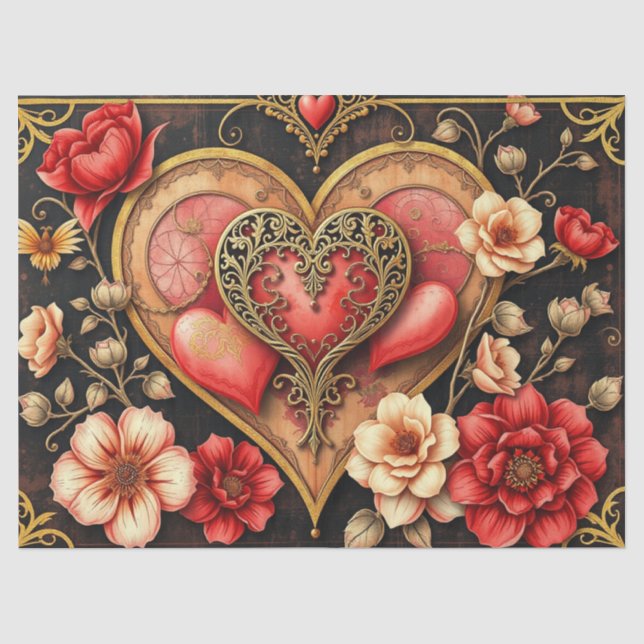 Papel de seda gótico romántico (Anverso)