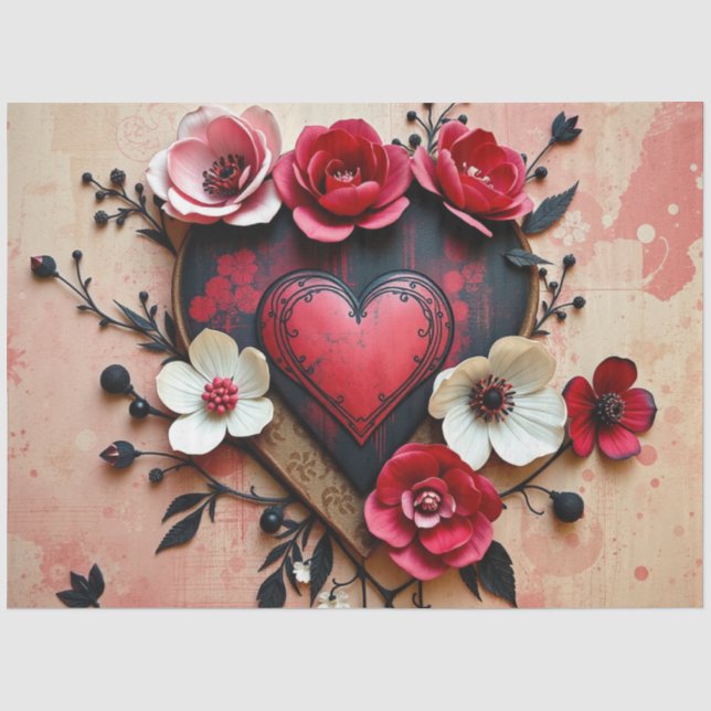 Papel de seda gótico romántico (Anverso)