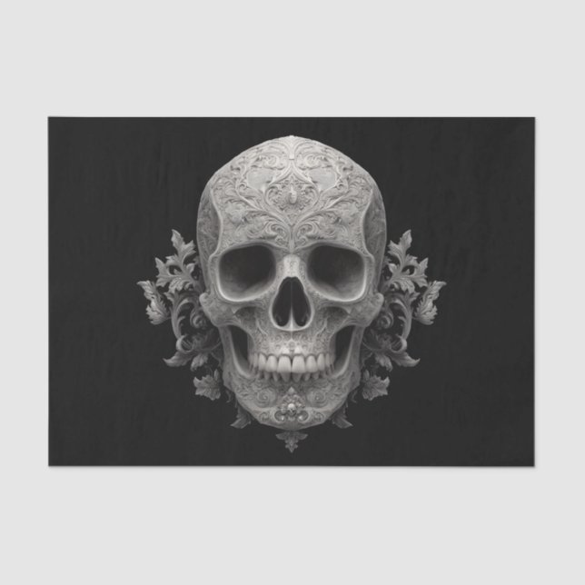 Papel De Seda Gótico Skull (Anverso)
