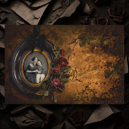 Papel De Seda Gótico vintage en recuerdo de la efemera de Hallow