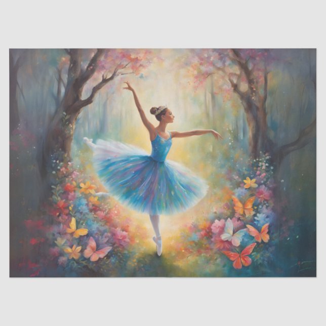 Papel De Seda Gracia de Bailarina Elegante (Anverso)