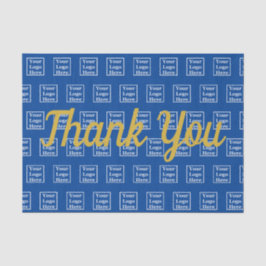 Papel De Seda Gracias a Blue Your Logo Here Tissue Paper