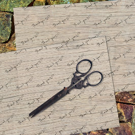 Papel De Seda Gracias al cliente Corazones en la madera