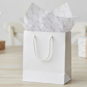 Papel De Seda Gracias Minimal Puprle Script Empresa Personalizad