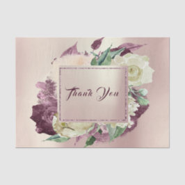 Papel De Seda Gracias Rosas Marsala Wreath Ivory Pearly