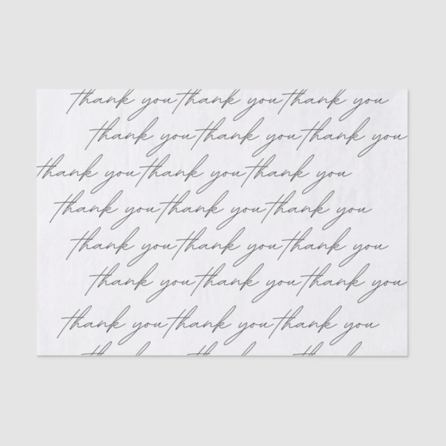 Papel De Seda gracias Tissue Paper (Anverso)