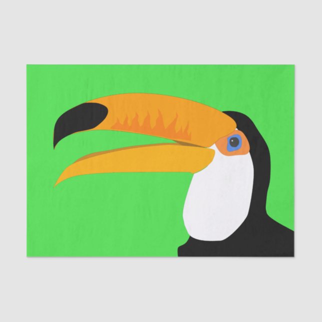 Papel De Seda Gracioso cómico personalizado Sonrisa de pájaro To (Anverso)