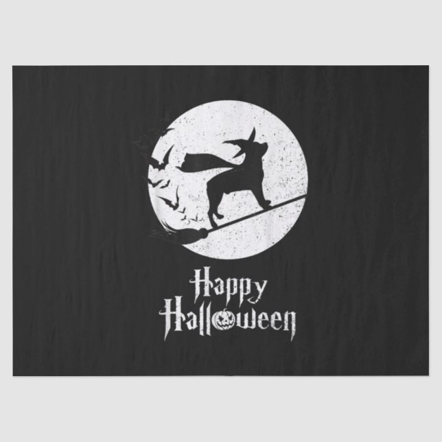 Papel De Seda Gracioso disfraz de Halloween Rastreador de Brujas (Anverso)
