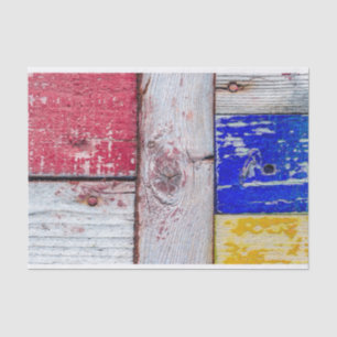 Papel De Seda Gracioso Neoplasticismo estilo de arte de madera