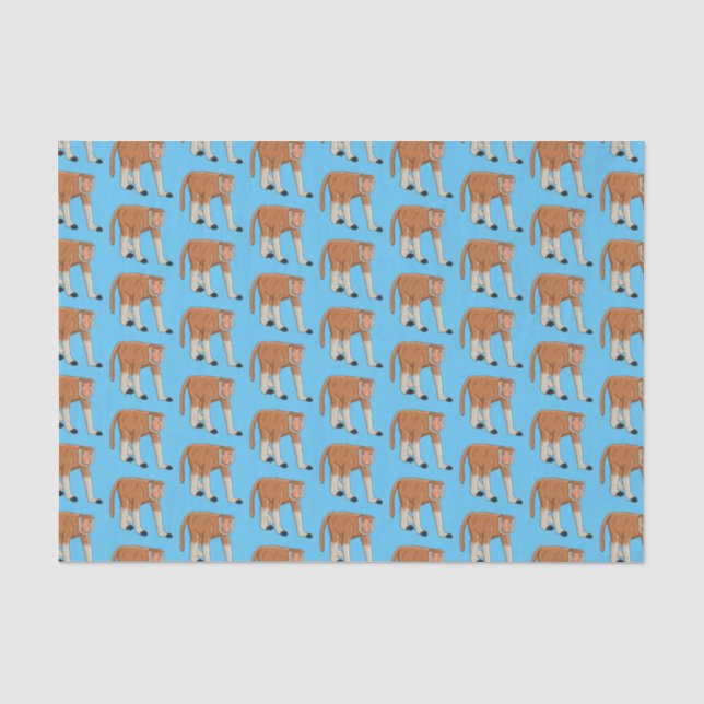 Papel De Seda Gracioso proboscito personalizado ilustracion (Anverso)