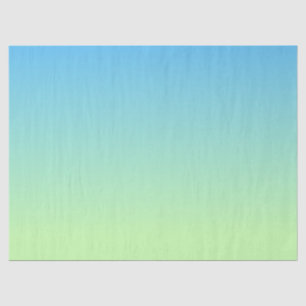 Papel De Seda Gradiente azul y verde