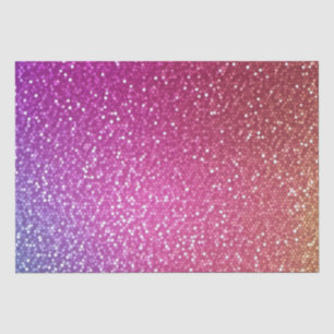 Papel De Seda Gradiente de arcoiris Purpurina exagerado