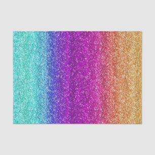 Papel De Seda Gradiente de brillo de arcoíris brillante