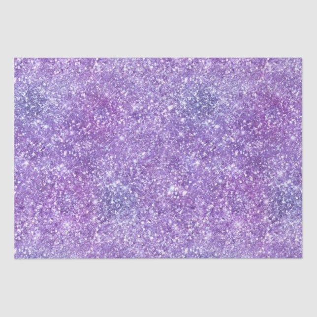 Papel De Seda Gradiente de brillo iridiscente morado elegante (Anverso)