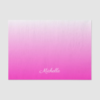 Papel De Seda Gradiente de dos tonos de color rosa oscuro