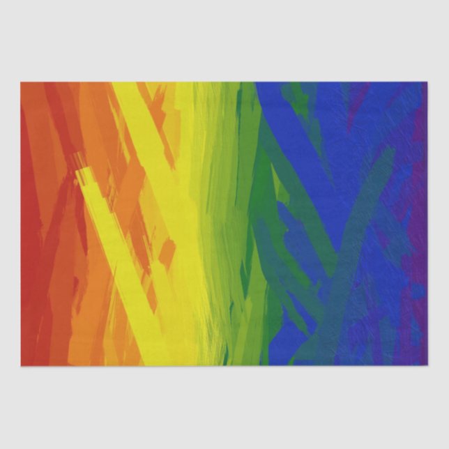 Papel De Seda Gradiente de flechas de arco iris (Anverso)