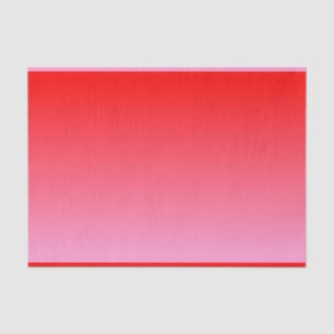 Papel De Seda Gradiente de San Valentín Rosa y Rojo