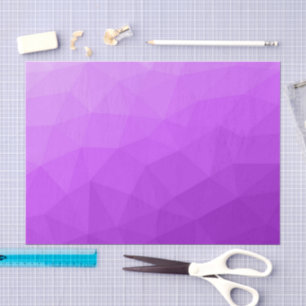 Papel De Seda Gradiente geométrico de malla de lavanda púrpura