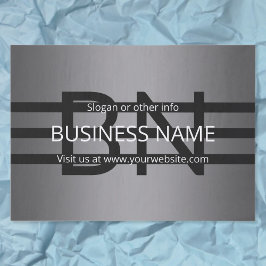 Papel De Seda Gradiente gris moderno y bandas negras horizontale