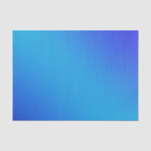 Papel De Seda Gradiente Ombre Brillante De Aqua Azul