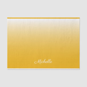Papel De Seda Gradiente personalizado amarillo oscuro