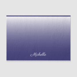 Papel De Seda Gradiente personalizado azul marino oscuro