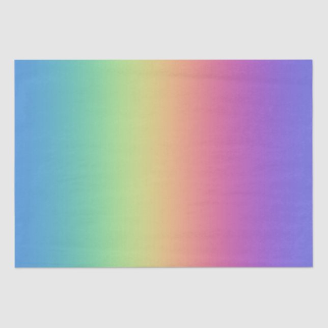 Papel De Seda Gradiente profundo del arcoiris (Anverso)