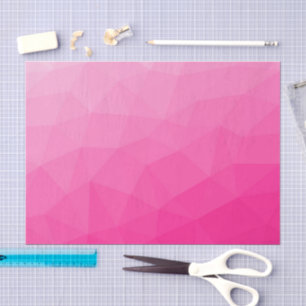 Papel De Seda Gradiente rosa caliente Patrón de malla geométrica