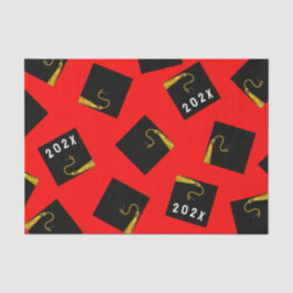 Papel De Seda Graduación 2025 Rojo