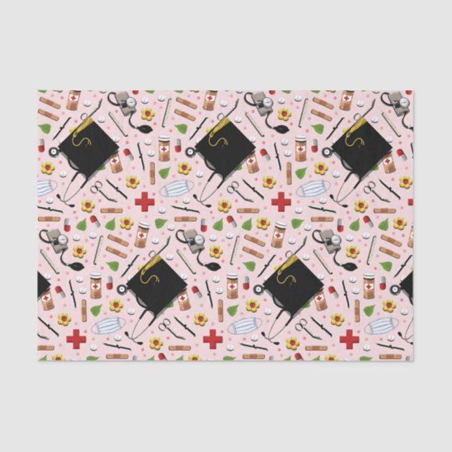 Papel De Seda Graduación de enfermera RN (Anverso)