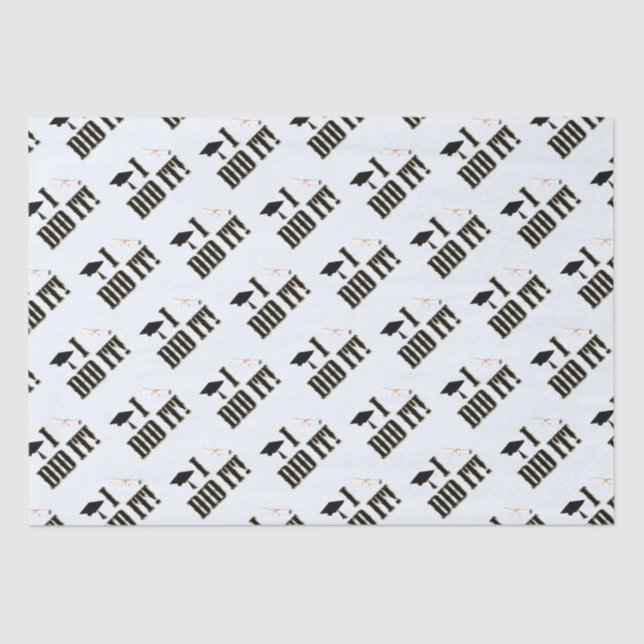 Papel De Seda Graduación de Grado y Diploma Occidental (Anverso)