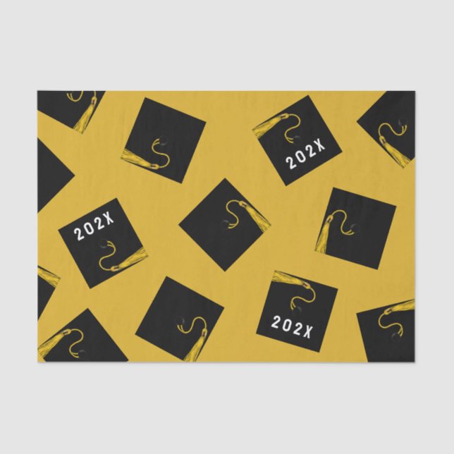 Papel De Seda Graduación de oro de 2025 (Anverso)