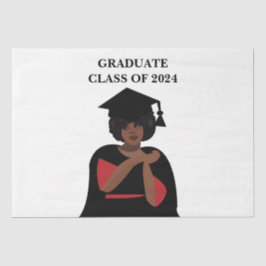 Papel De Seda Graduación de Sonriente Personalizada