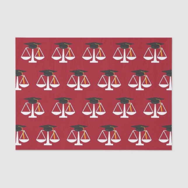 Papel De Seda Graduación en Facultad de Derecho (Anverso)