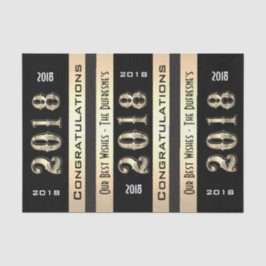 Papel De Seda Graduación personalizada de 2018 con nombre de fam