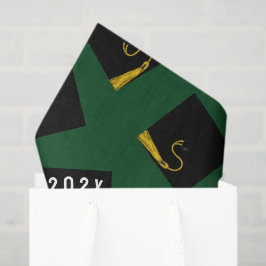 Papel De Seda Graduación Verde