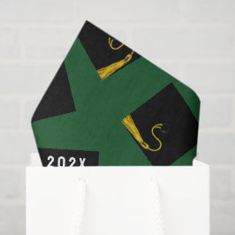 Papel De Seda Graduación Verde 2026
