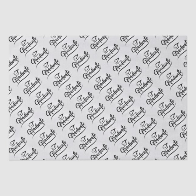 Papel De Seda Graduado con título de graduación (Anverso)