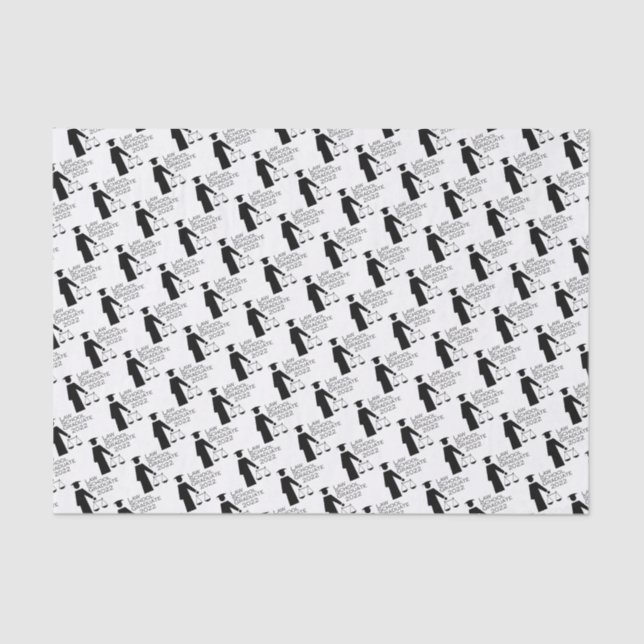 Papel De Seda Graduado de Facultad de Derecho 2022 Tissue Paper (Anverso)