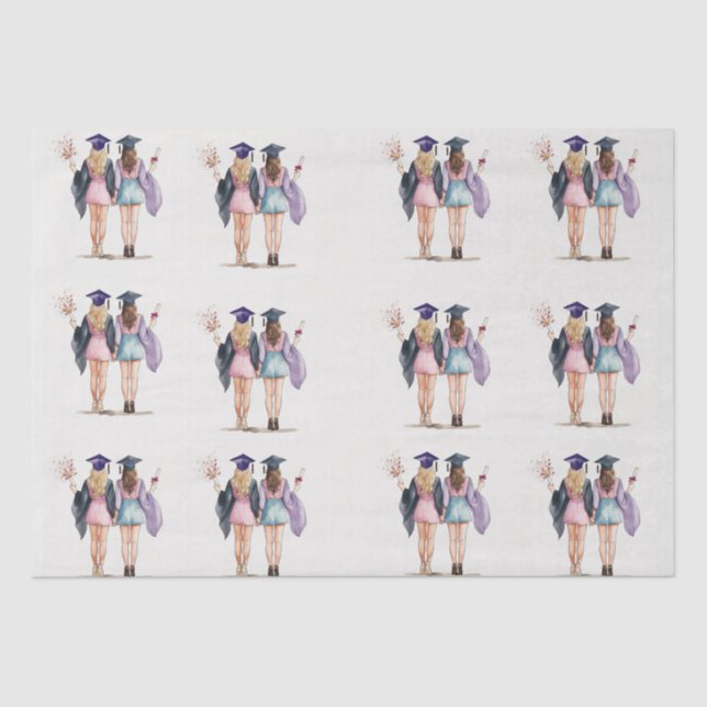 Papel De Seda Graduados amigos (Anverso)