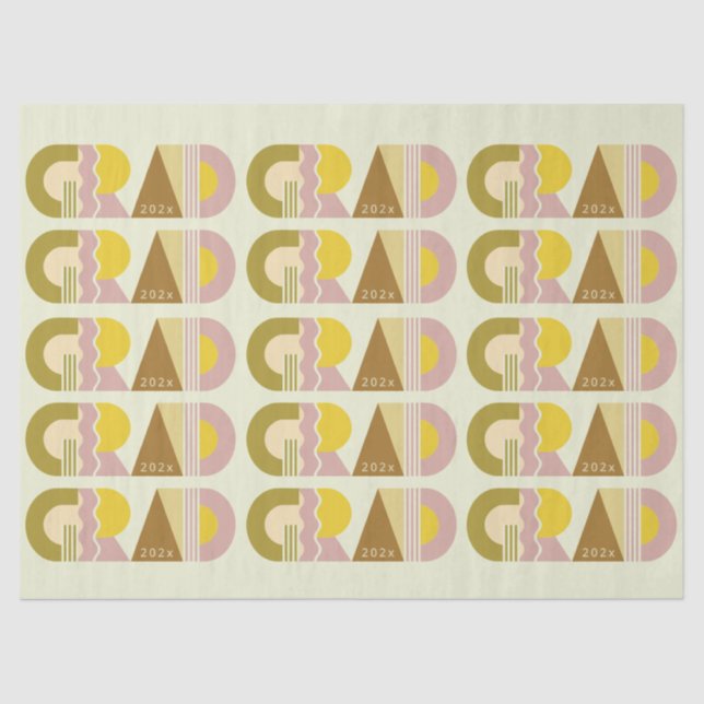 Papel De Seda Graduation class of 2026 retro (Anverso)