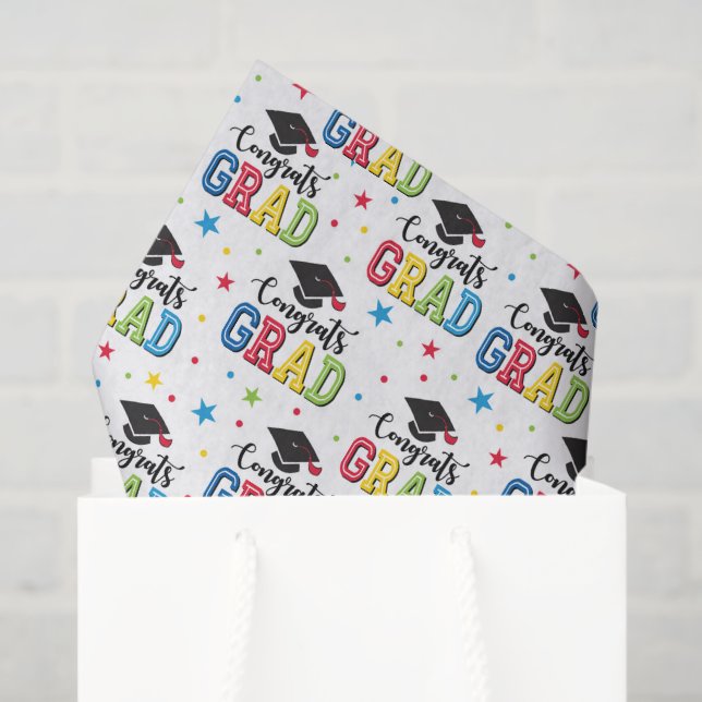 Papel De Seda Graduation Decoupage (Bolsa de regalo)