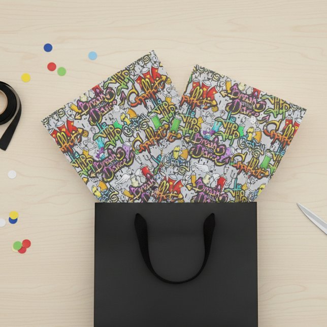 Papel De Seda Graffiti Dance Hip Hop Patrón urbano (Subido por el creador)